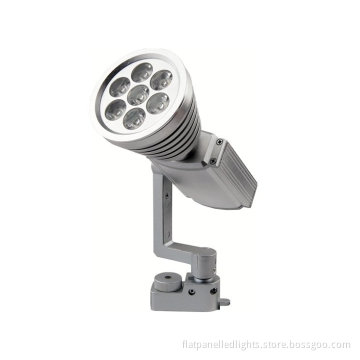Warm White / Cool White / Natural White 595lm Led Track Lighting Fixtures 7w For Club